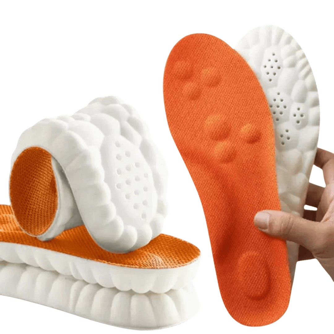 Orange Skoinlägg med 4D stöddämpning